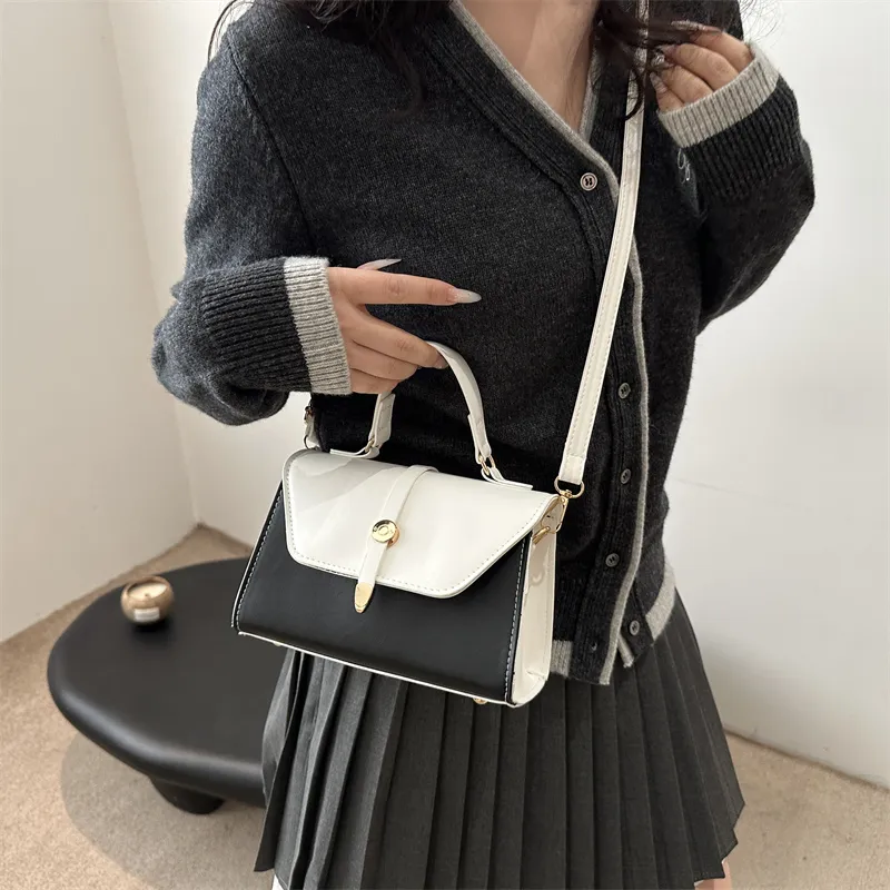 TOUTSEUL YOLO PU One Shoulder Handbag Women's White/Black/Red/Khaki/Brown-4