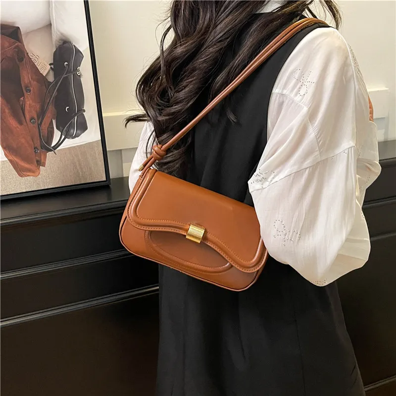TOUTSEUL YOLO PU Shoulder Bag, Crossbody Bag Women's White/Black/Pink/Brown-19