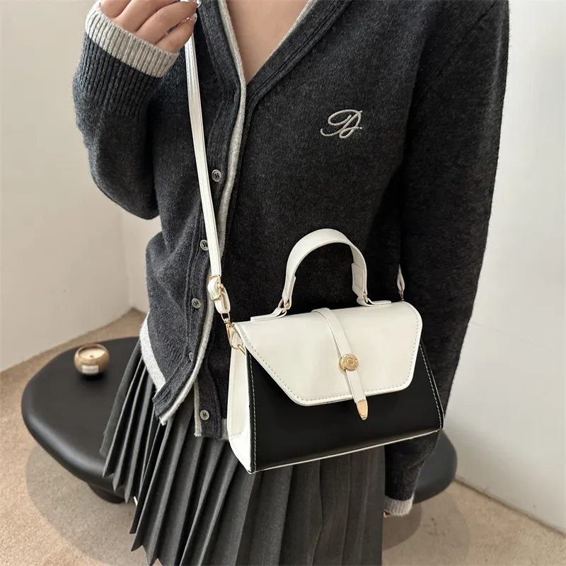 TOUTSEUL YOLO PU One Shoulder Handbag Women's White/Black/Red/Khaki/Brown-2