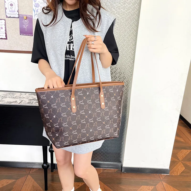 TOUTSEUL YOLO PU Tote Bag, Shoulder Bag Regular Women's White/Black/Pink/Brown-20