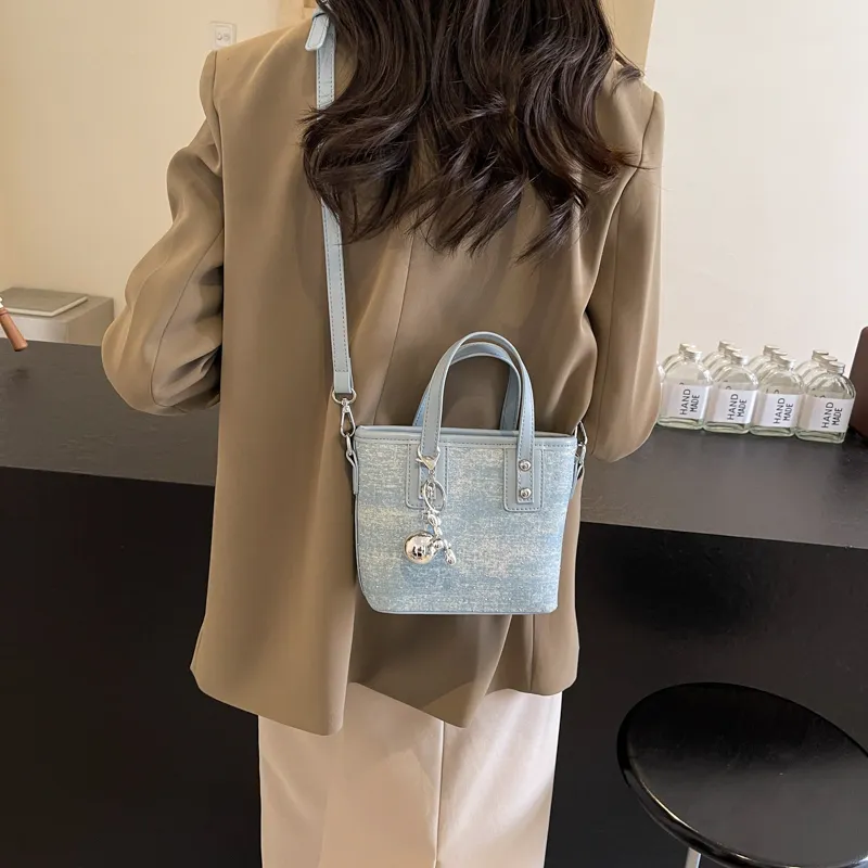 TOUTSEUL YOLO Fabric One Shoulder Handbag Regular Women's Ecru/Pink/Blue/Silver-15