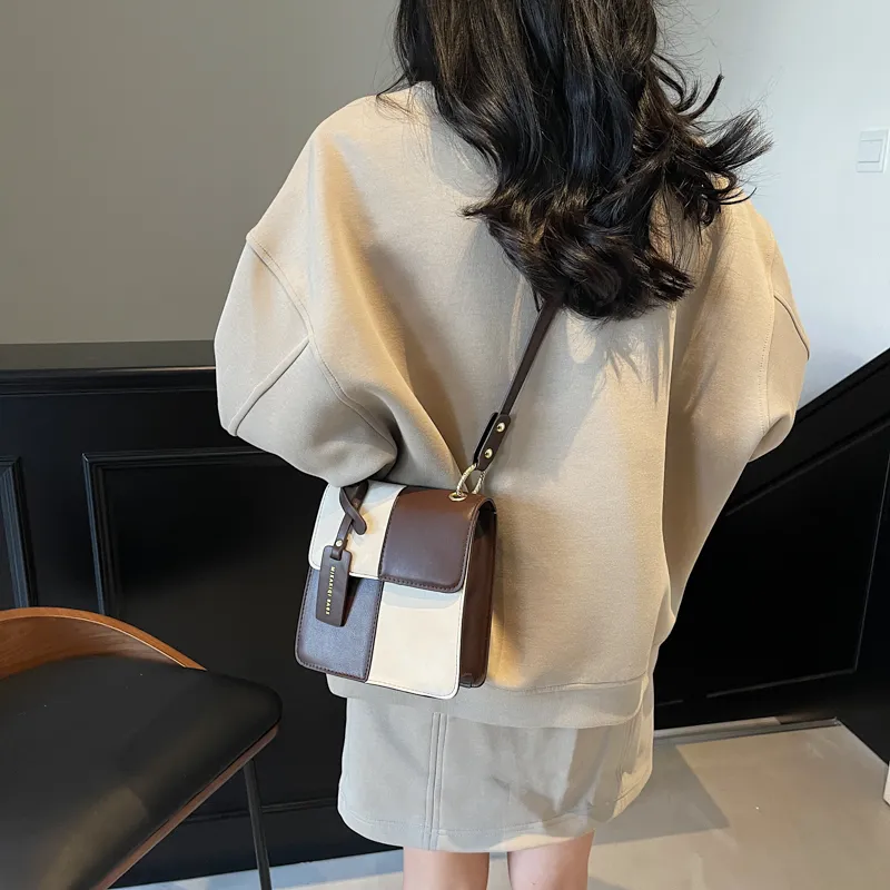 TOUTSEUL YOLO PU One Shoulder Handbag Women's White & Brown/White & Black/Coffee/Black-1