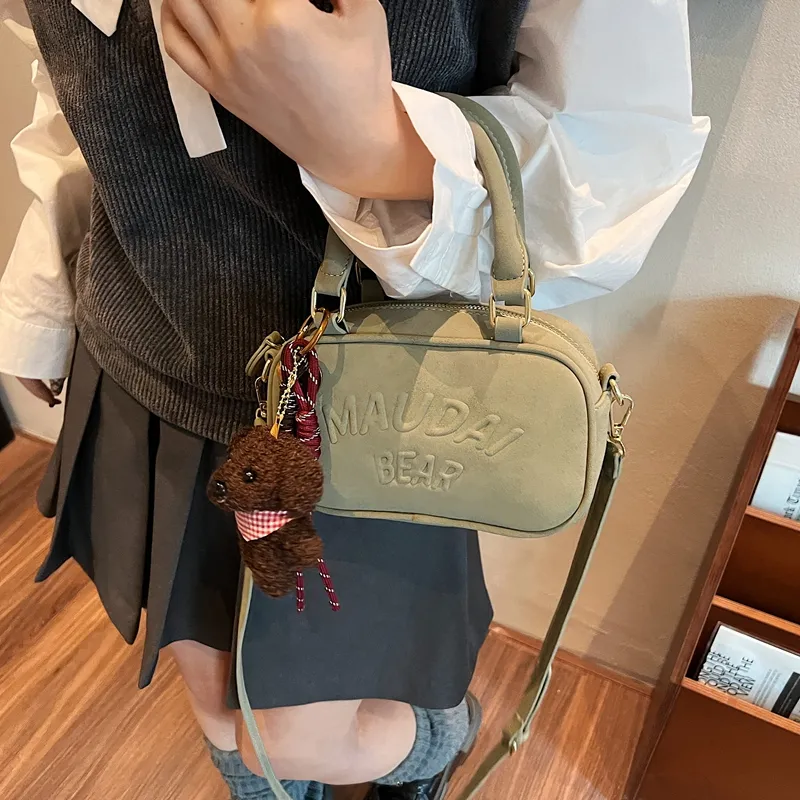 TOUTSEUL YOLO PU Crossbody One Shoulder Handbag Regular Women's Pink/Green/Brown/Black-7