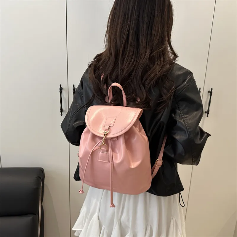 TOUTSEUL YOLO PU Backpack Regular Women's White/Pink/Black/Brown-10