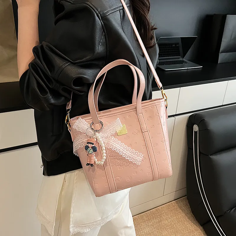 TOUTSEUL YOLO PU One Shoulder Handbag Women's White/Black/Blue/Pink-18
