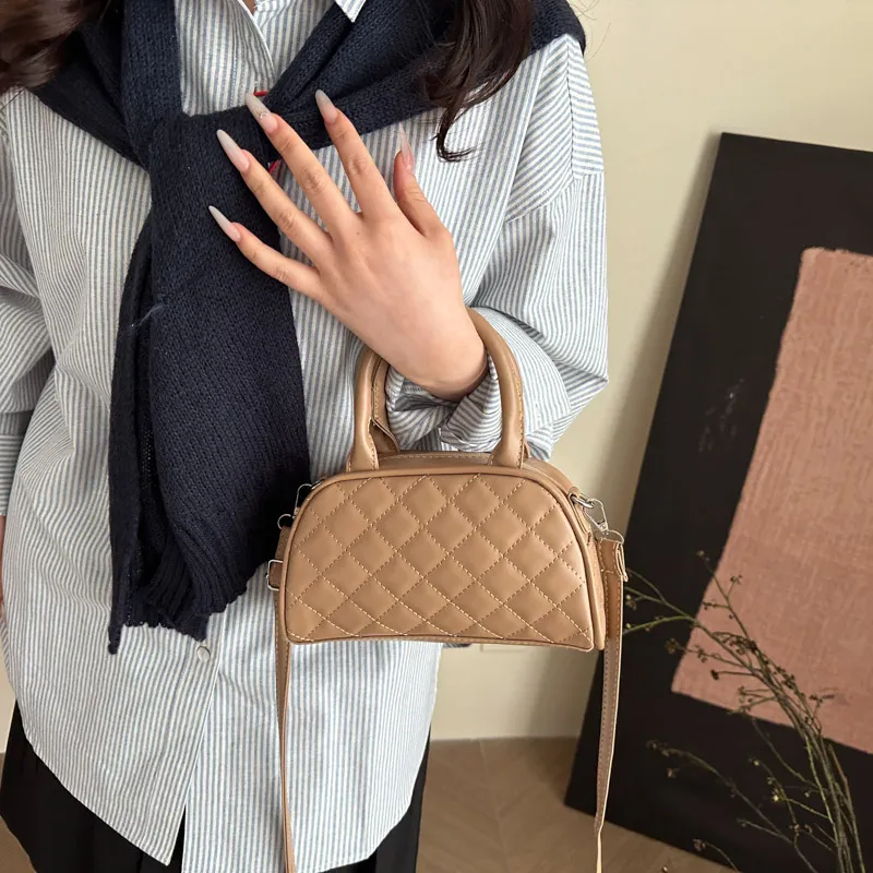 TOUTSEUL YOLO PU Handbag Women's White/Black/Khaki/Pink/Brown-11