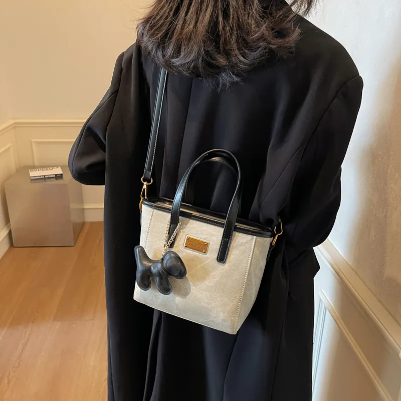 TOUTSEUL YOLO PU Crossbody One Shoulder Handbag Women's White & Black/White & Coffee/Black & Blue/Coffee-2