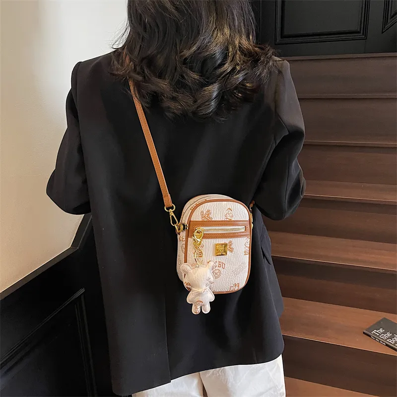 TOUTSEUL YOLO PU Crossbody Bag, Shoulder Bag Women's White/Black/Pink/Brown-4