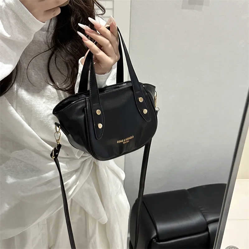 TOUTSEUL YOLO PU Handbag Women's White/Black/Pink/Brown-8