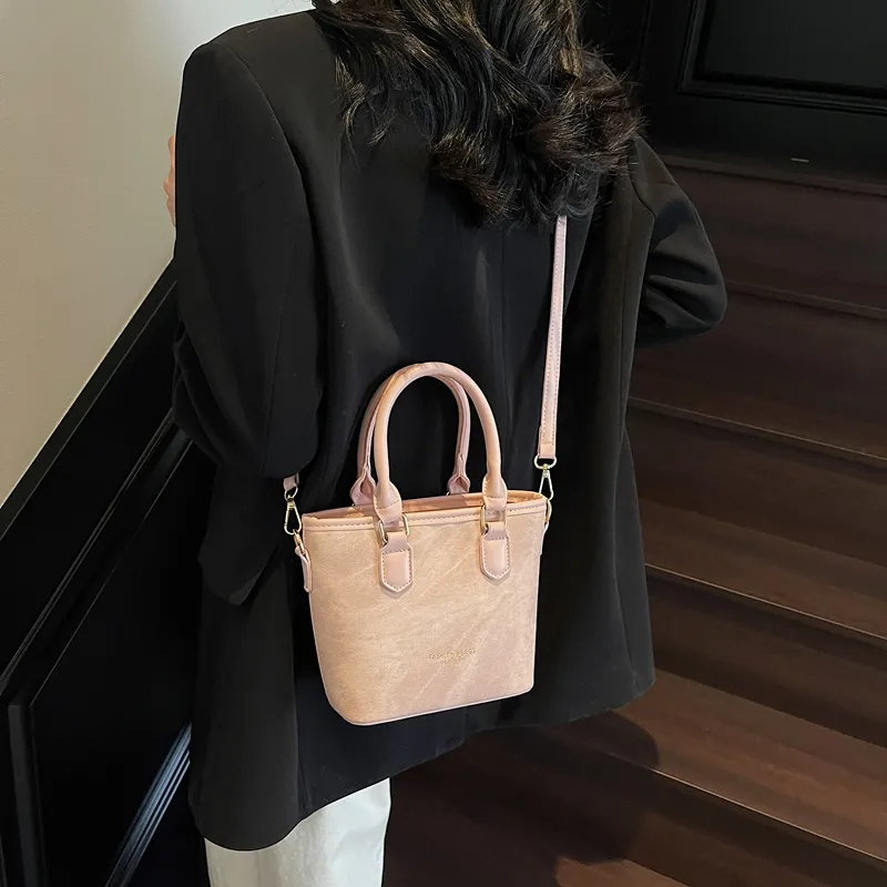 TOUTSEUL YOLO PU Crossbody Handbag Women's Beige & Brown/Beige & Black/Black & Pink-20