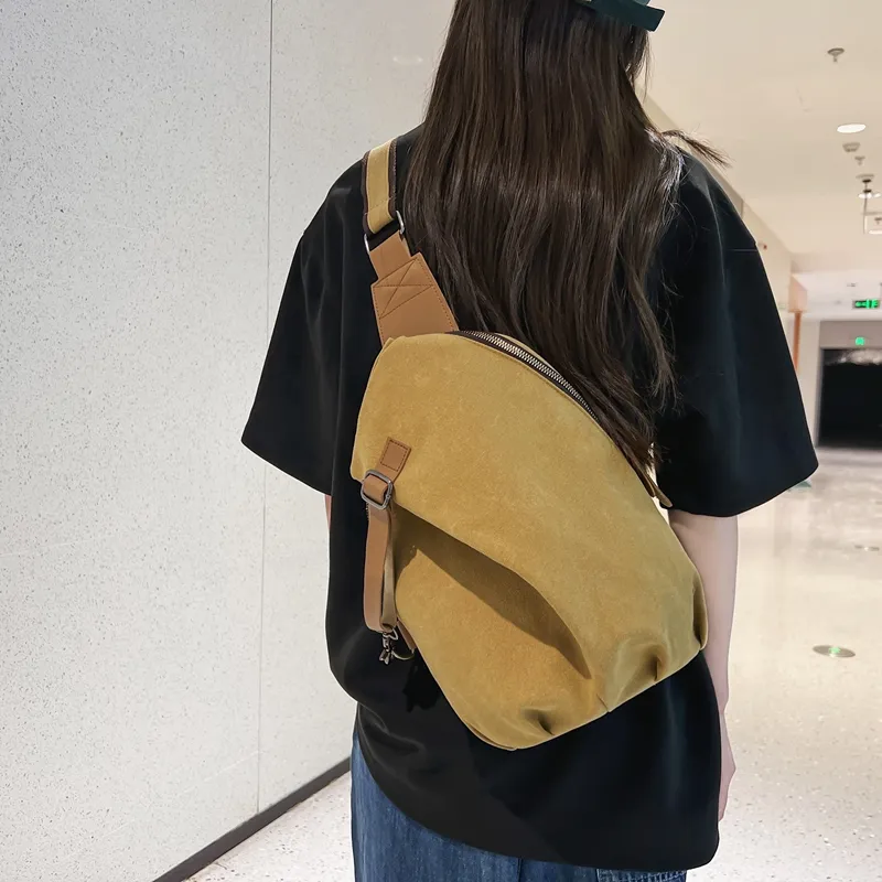 TOUTSEUL YOLO Canvas Sling Bag Unisex Multicolor-19