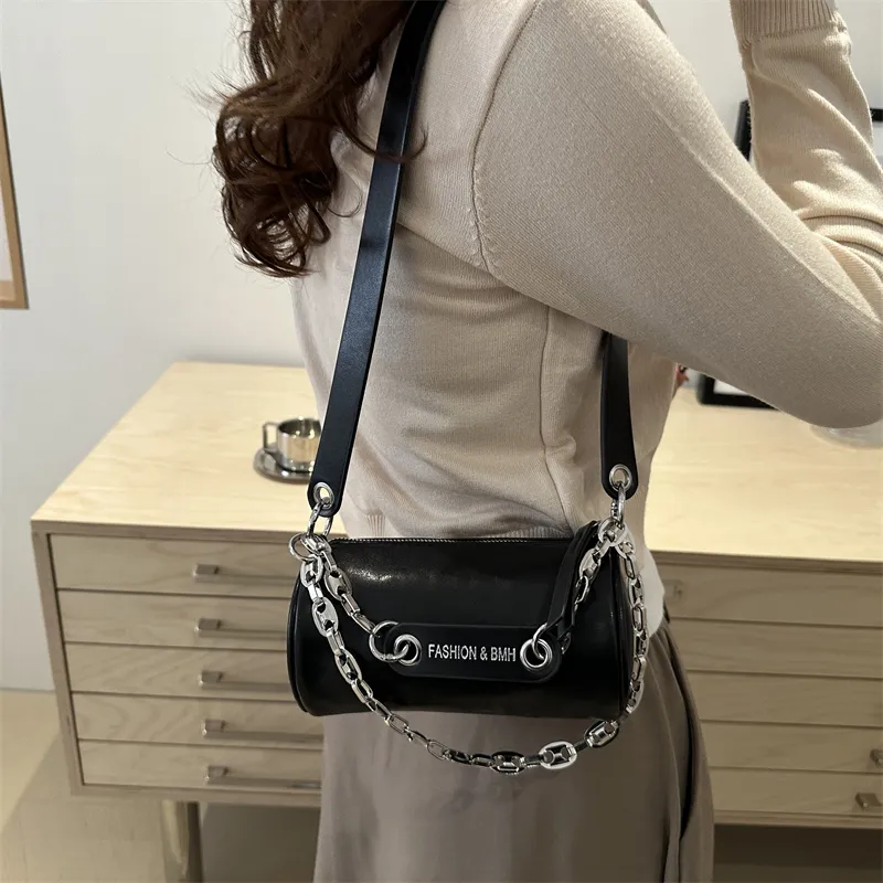 TOUTSEUL YOLO PU Shoulder Bag Women's White/Black/Khaki/Coffee-9