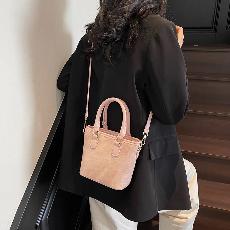 TOUTSEUL YOLO PU Crossbody Handbag Women's Beige & Brown/Beige & Black/Black & Pink-22