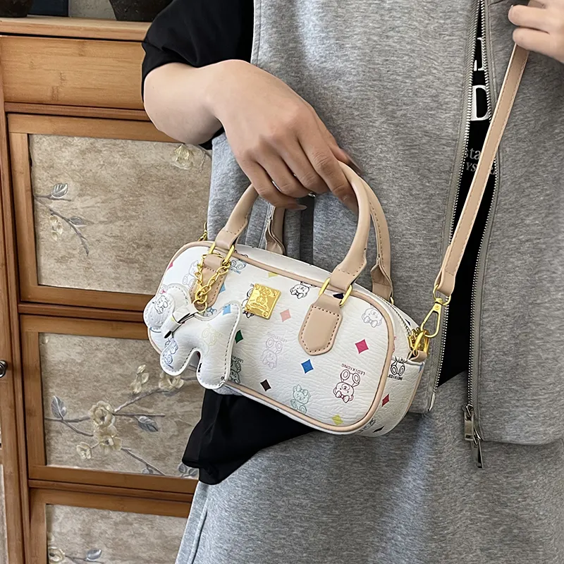 TOUTSEUL YOLO PU Handbag Women's White/Pink/Brown/Khaki/Black/Coffee-5