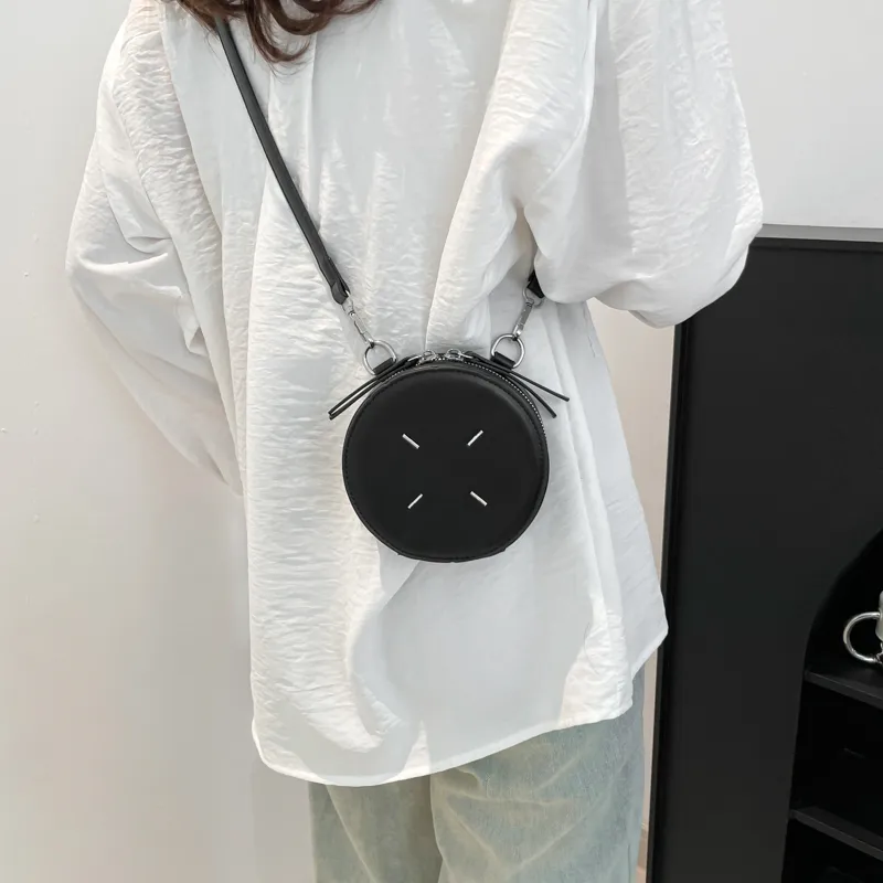 TOUTSEUL YOLO PU Round Bag, Shoulder Bag Women's Ecru/Pink/Red/Black-20