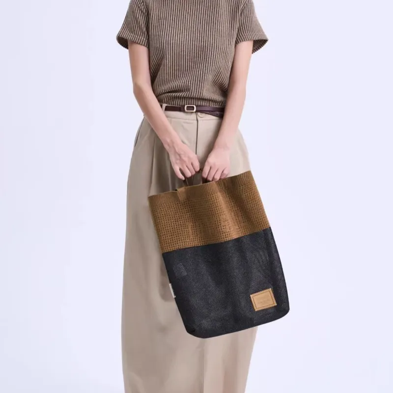 TOUTSEUL YOLO Polyester Shoulder Bag Unisex Sunset Black Coffee-2