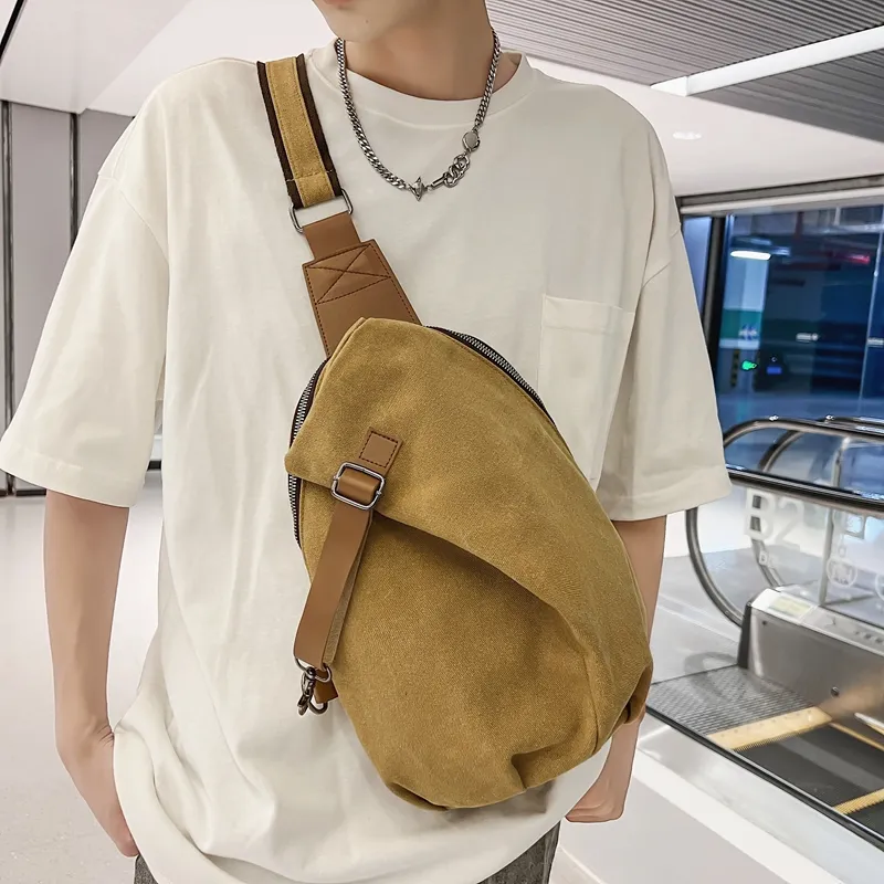 TOUTSEUL YOLO Canvas Sling Bag Unisex Multicolor-18