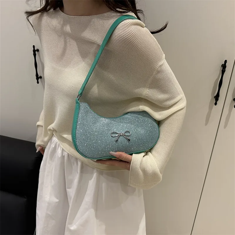TOUTSEUL YOLO Special Material Shoulder Bag Women's Pink/Silver/Green/Gold/Black-17