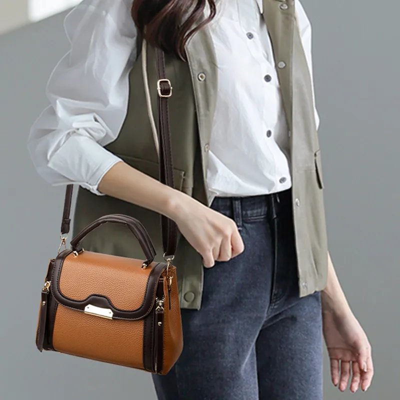 TOUTSEUL YOLO PU Shoulder Bag, Crossbody Bag, Handbag Women's Burgundy/Light Brown/Blue/Gray/Black-3