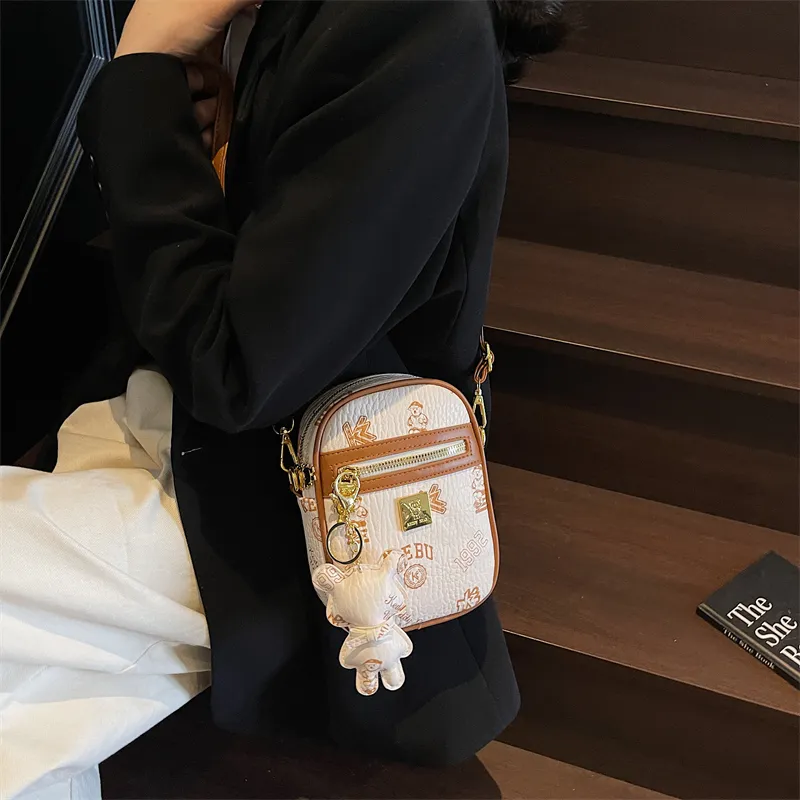 TOUTSEUL YOLO PU Crossbody Bag, Shoulder Bag Women's White/Black/Pink/Brown-1