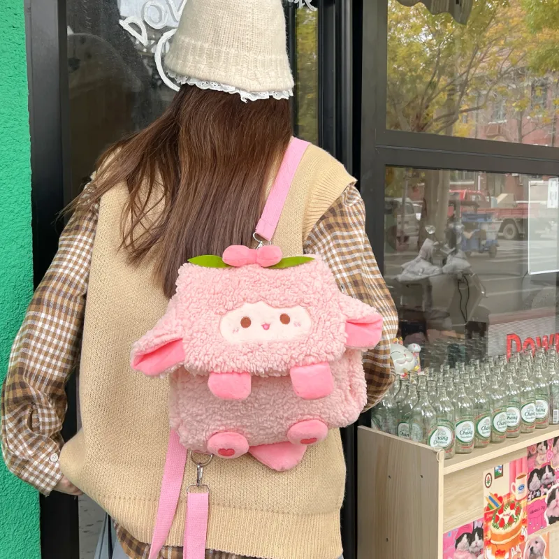 TOUTSEUL YOLO Plush Backpack Regular Women's Multicolor-13