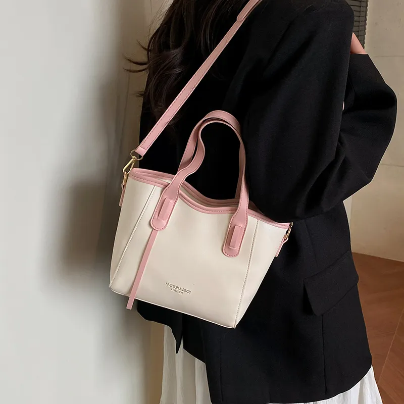 TOUTSEUL YOLO PU Handbag Women's Black/Khaki/Pink/Brown-12