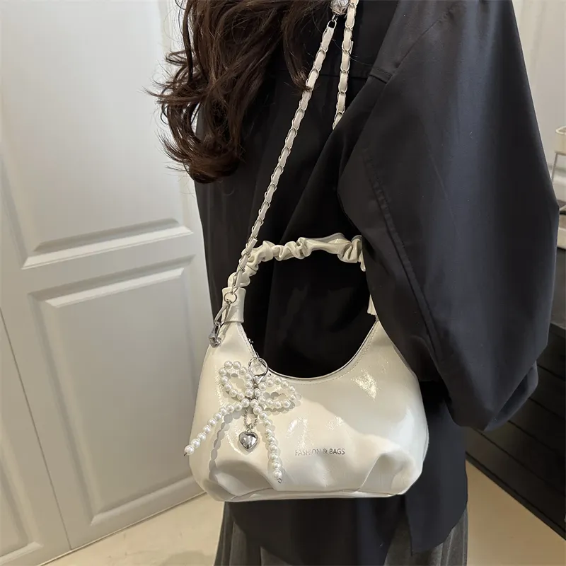 TOUTSEUL YOLO PU Handbag Women's Black/White/Silver/Red-11
