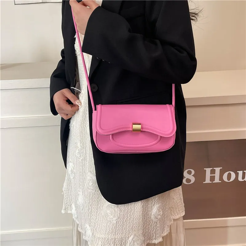 TOUTSEUL YOLO PU Shoulder Bag, Crossbody Bag Women's White/Black/Pink/Brown-17