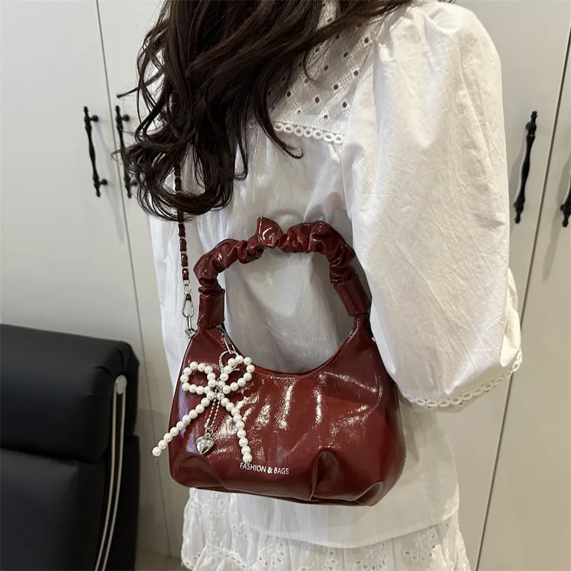 TOUTSEUL YOLO PU Handbag Women's Black/White/Silver/Red-27