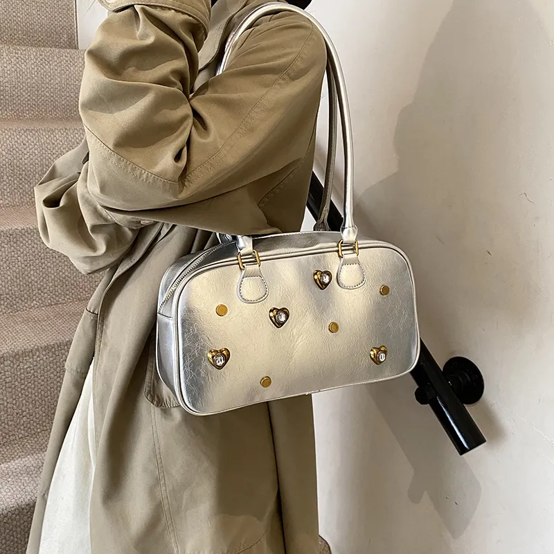 TOUTSEUL YOLO PU Shoulder Bag Regular Women's White/Silver/Black/Red/Light Brown/Coffee-9