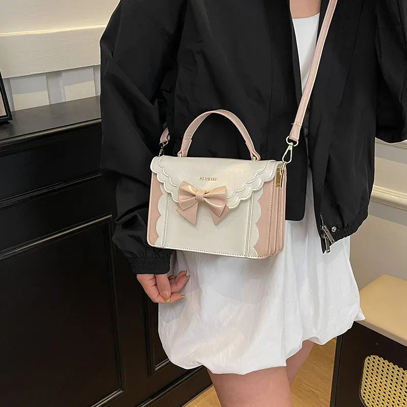 TOUTSEUL YOLO PU Handbag Women's Pink/Black/Light Blue/Yellow-5