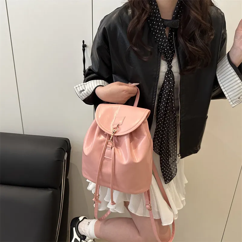 TOUTSEUL YOLO PU Backpack Regular Women's White/Pink/Black/Brown-7