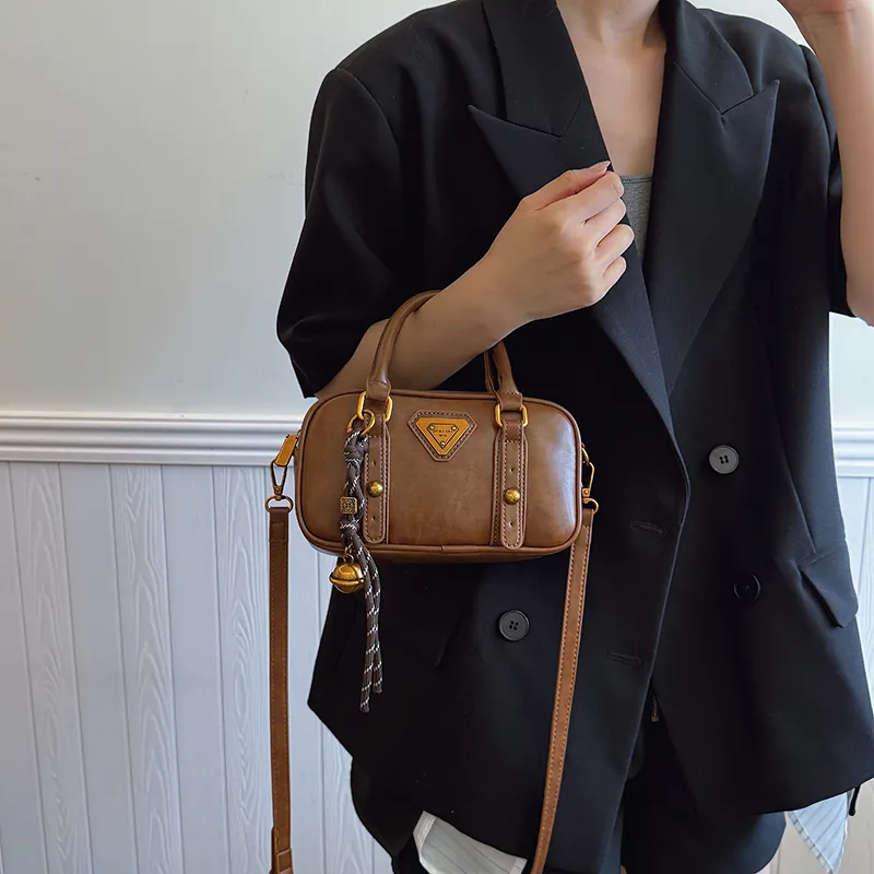 TOUTSEUL YOLO PU One Shoulder Handbag Women's Ecru/Black/Khaki/Brown-19