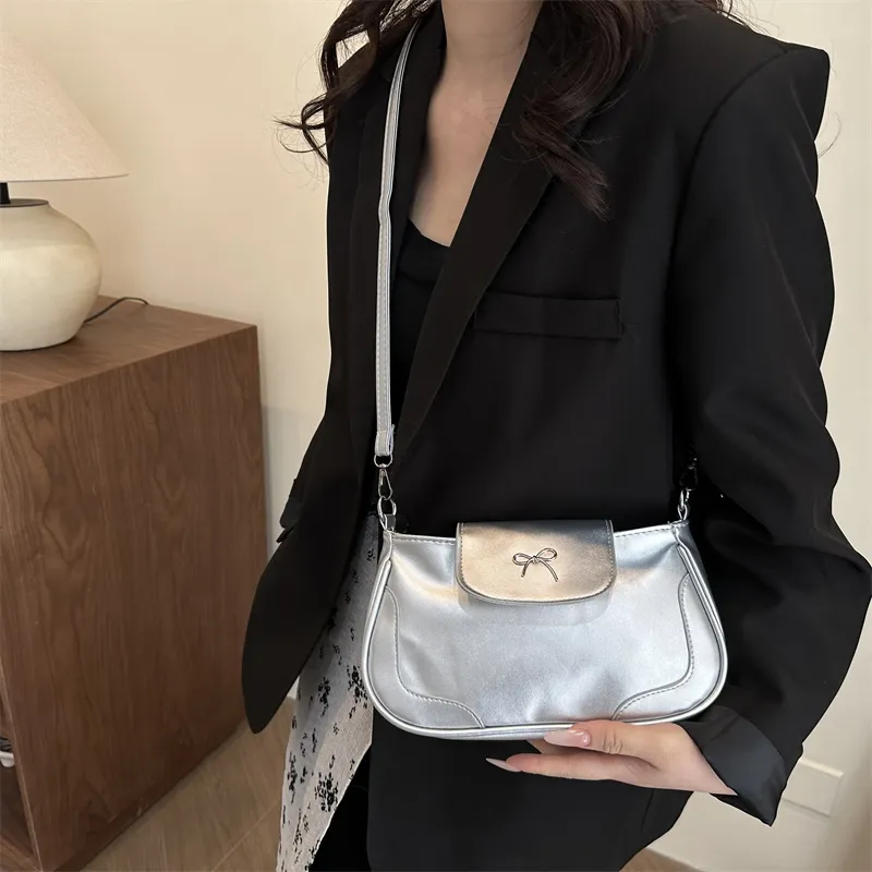 TOUTSEUL YOLO PU Crossbody Bag, Shoulder Bag Regular Women's White/Silver/Black/Pink/Brown-6