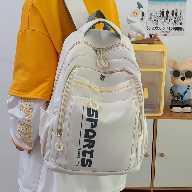 TOUTSEUL YOLO Canvas Backpack Regular Women's Pink/White/Black/Blue-8