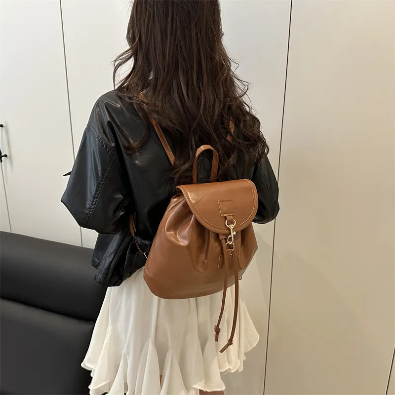 TOUTSEUL YOLO PU Backpack Regular Women's White/Pink/Black/Brown-17