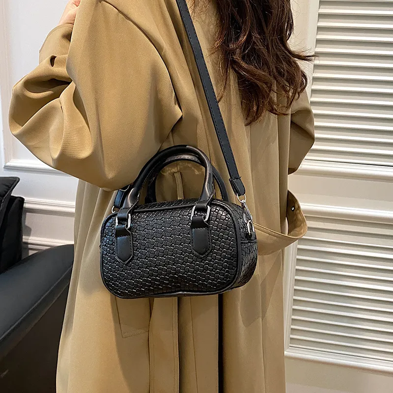 TOUTSEUL YOLO PU Boston Bag Handbag Women's Khaki/Yellow/Green/Black-23