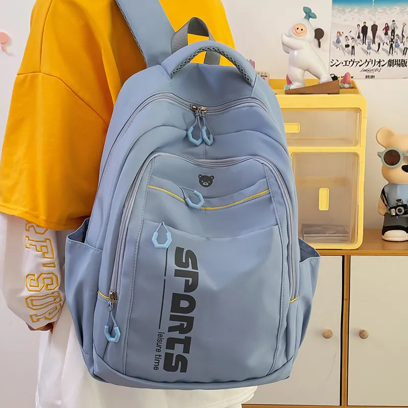 TOUTSEUL YOLO Canvas Backpack Regular Women's Pink/White/Black/Blue-19