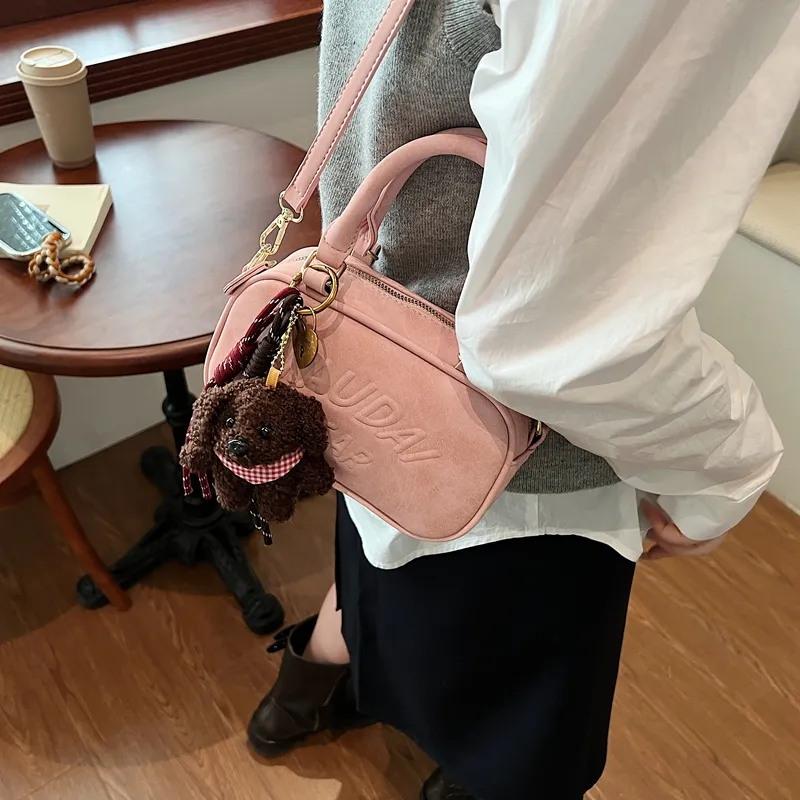 TOUTSEUL YOLO PU Crossbody One Shoulder Handbag Regular Women's Pink/Green/Brown/Black-3