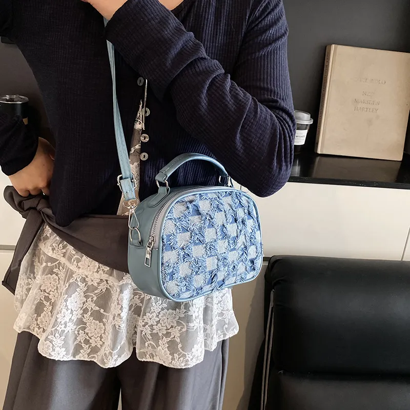 TOUTSEUL YOLO PU Handbag Women's Multicolor/Black/Light Blue/Dark Blue-14