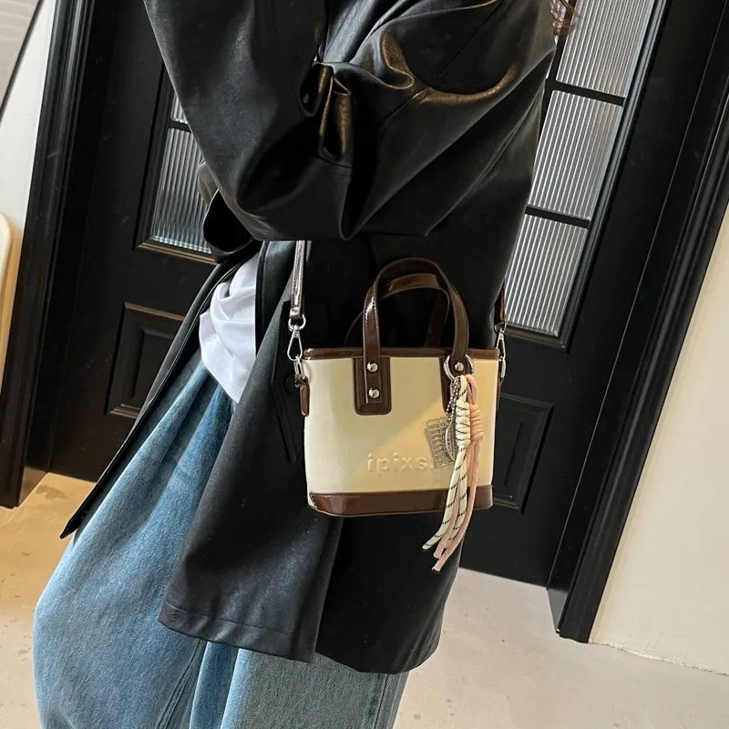 TOUTSEUL YOLO PU One Shoulder Handbag Women's Ecru/Black/Pink/Coffee-1
