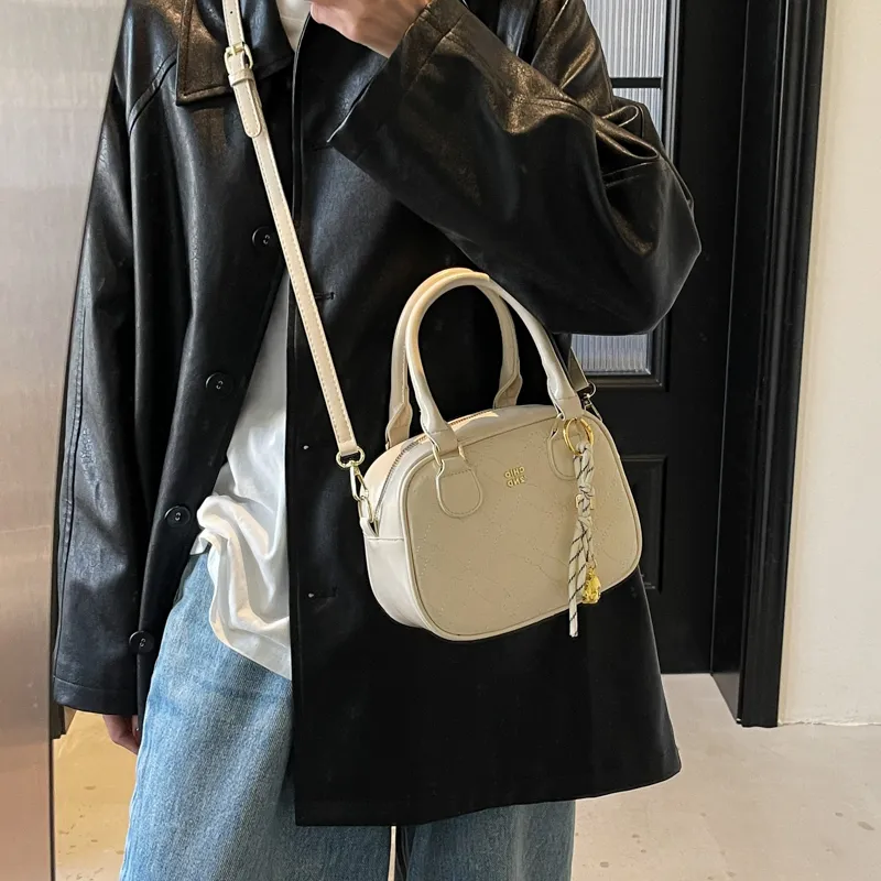 TOUTSEUL YOLO PU Shoulder Bag, Crossbody Bag, Handbag Regular Women's Ecru/Black/Pink/Brown-1