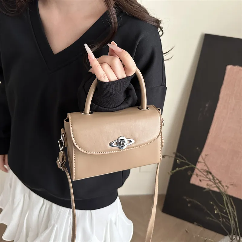 TOUTSEUL YOLO PU Handbag Women's White/Black/Khaki/Light Brown/Dark Brown-12