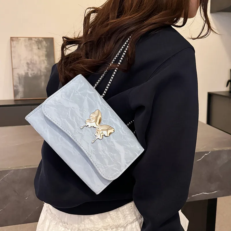 TOUTSEUL YOLO PU Shoulder Bag Women's White/Silver/Black/Blue/Pink-21