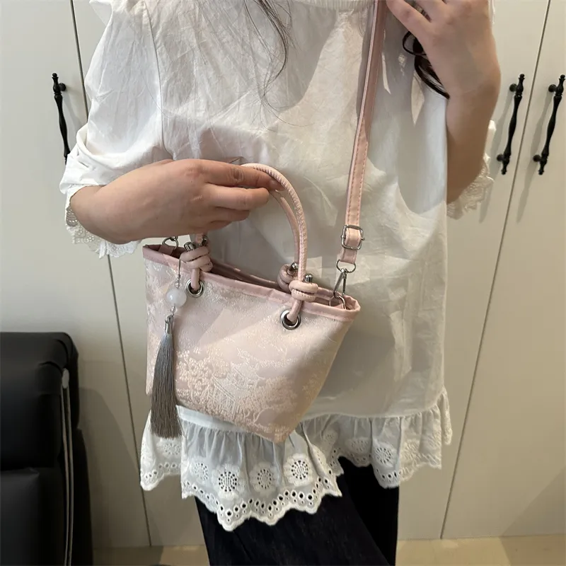 TOUTSEUL YOLO PU Shoulder Bag, Crossbody Bag, Handbag Women's Ecru/Pink/Khaki-6