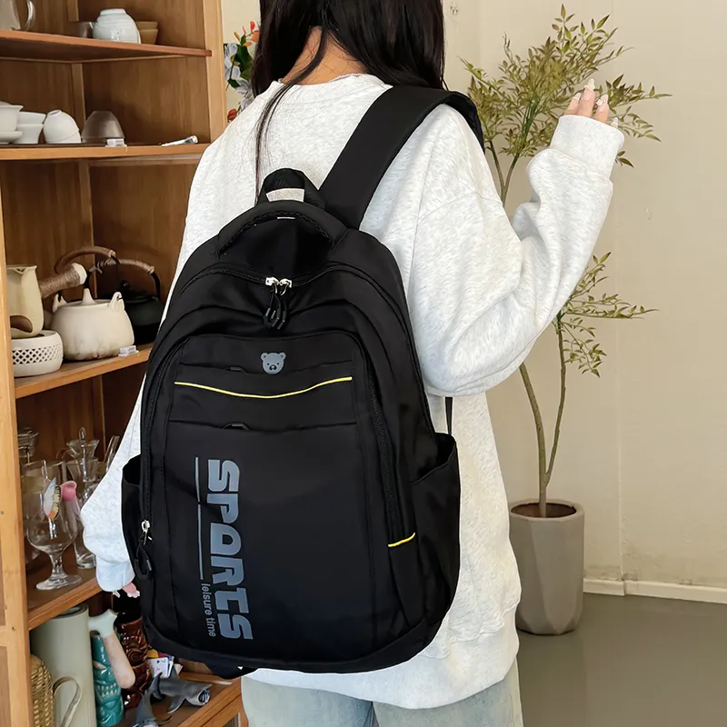TOUTSEUL YOLO Canvas Backpack Regular Women's Pink/White/Black/Blue-14