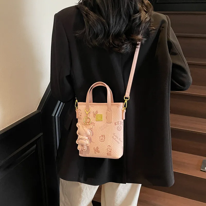 TOUTSEUL YOLO PU One Shoulder Handbag Regular Women's White/Black/Pink/Brown-14
