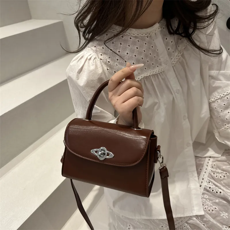 TOUTSEUL YOLO PU Handbag Women's White/Black/Khaki/Light Brown/Dark Brown-22