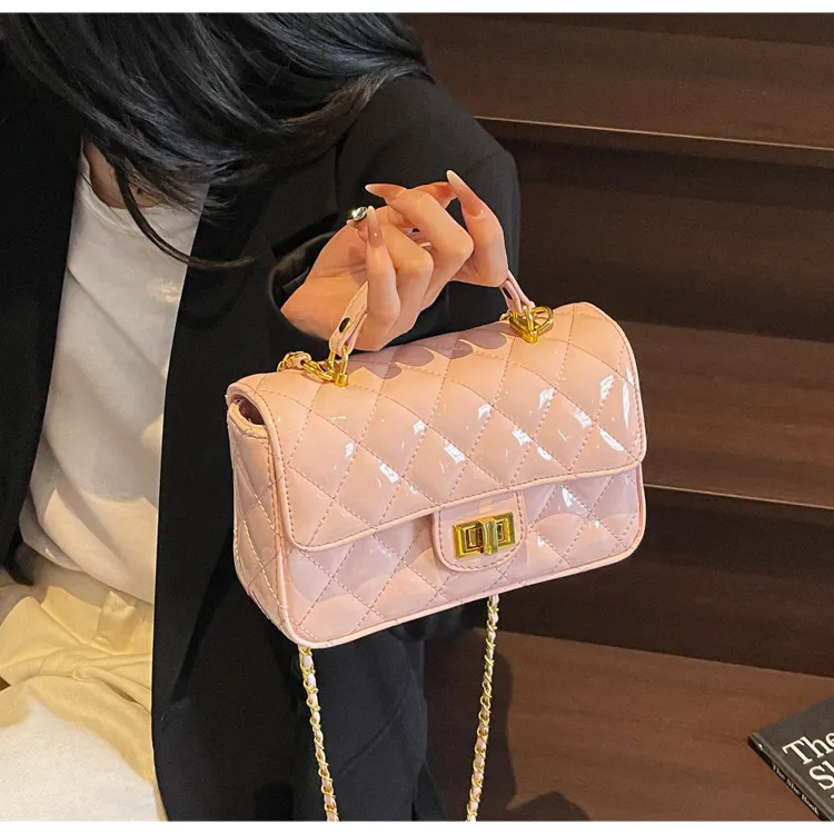 TOUTSEUL YOLO PU Handbag Women's Ecru/Yellow/Black/Burgundy/Pink-53