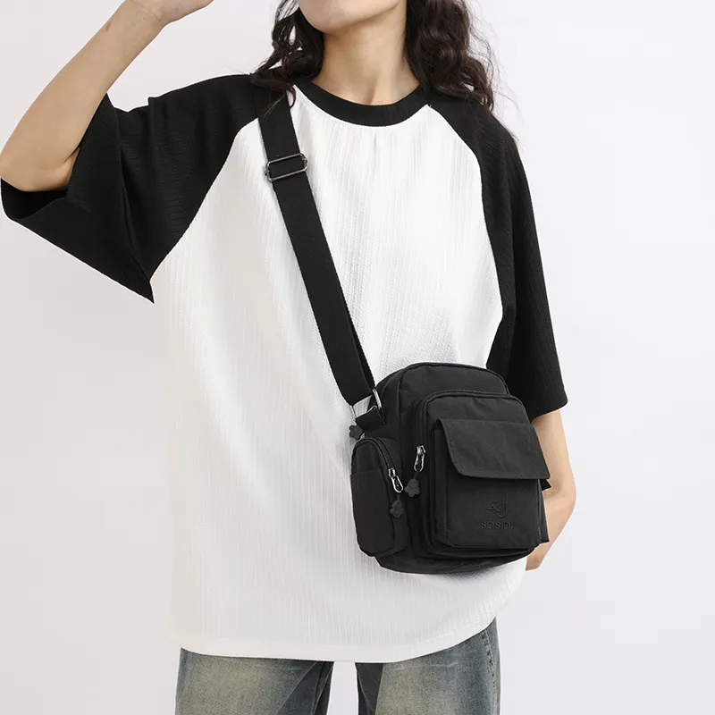 TOUTSEUL YOLO Pu Shoulder Bag Women's Ecru/Sky Blue/Black-20